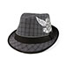 plaid-fedora-hat-8925-BLK-GRY-M
