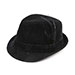 infinity-selections-polyester-denim-fedora-hat-8948-BLACK-ML