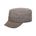 ladies-fashion-plaid-military-cap-9044-KHAKI
