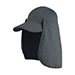 juniper-taslon-uv-cap-with-removable-neck-flap-J7239-CHARCOAL